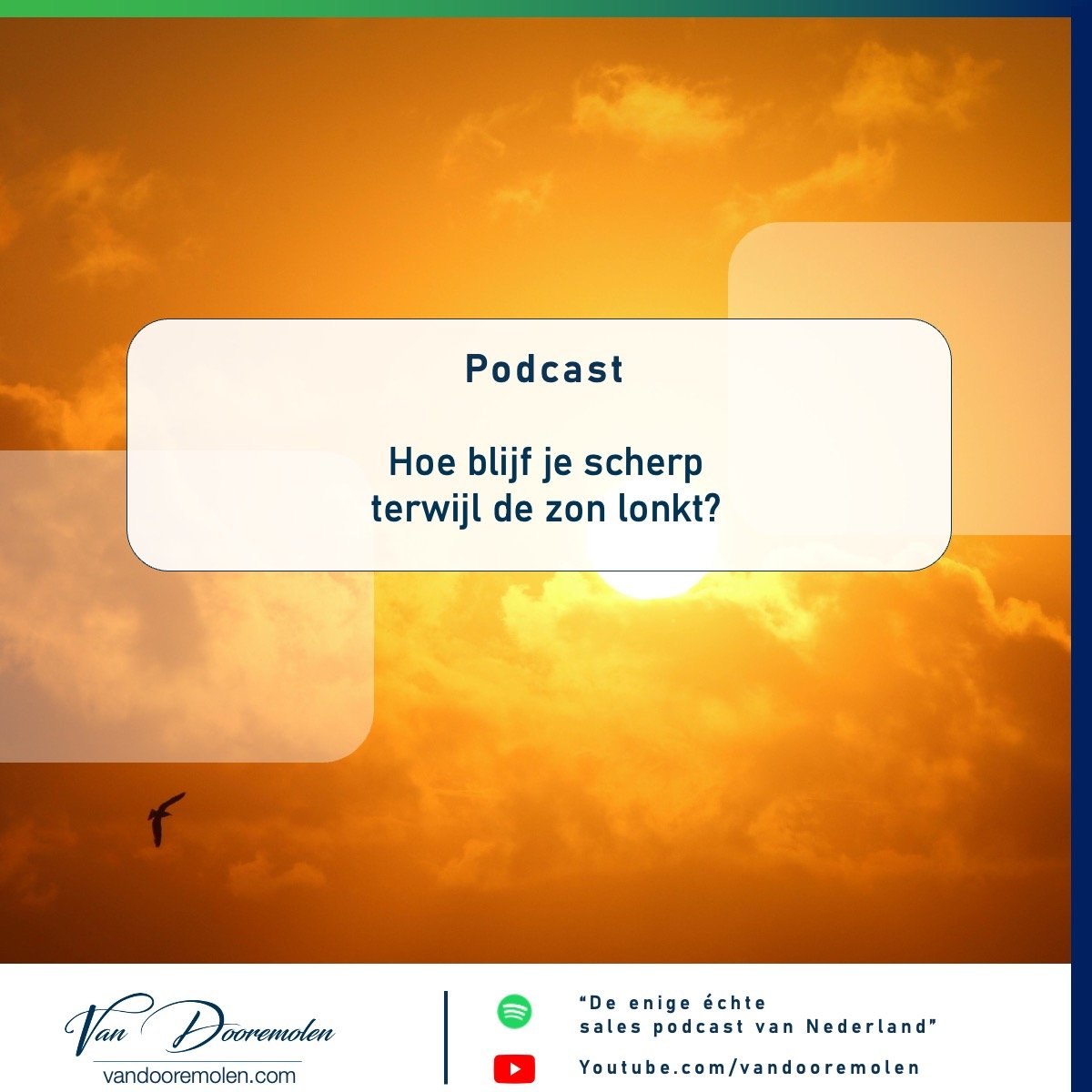 Hoe blijf je scherp terwijl de zon lonkt?